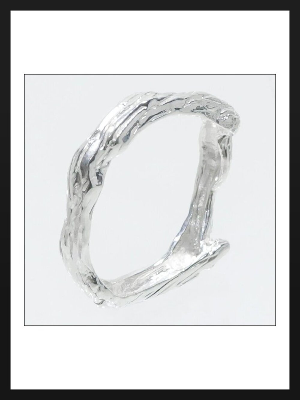 RING Sterling Silver Branch 925 Size 8.75